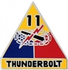 VIEW 11th Armored Div Lapel Pin