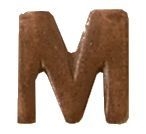 VIEW Bronze Letter "M" Device