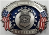 VIEW US Air Force Retired Belt Buckle