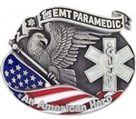 VIEW EMT Paramedic American Hero Belt Buckle