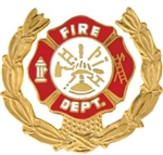 VIEW Fire Department Wreath Lapel Pin