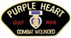VIEW Gulf War Purple Heart Combat Wounded Lapel Pin