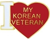 VIEW I Love My Korean Veteran Pin
