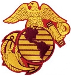 VIEW USMC Globe And Anchor Back Patch