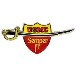 VIEW US Marine Corps Semper Fi Lapel Pin