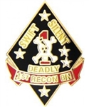 VIEW 1 Recon, 1 Marine Lapel Pin