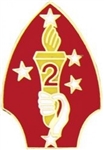 VIEW 2nd Marine Division Lapel Pin