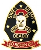 VIEW 2nd Recon, 2nd Marine Lapel Pin