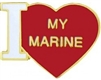 VIEW I Love My Marine Lapel Pin