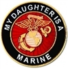 VIEW My Daughter Is A Marine Lapel Pin