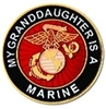 VIEW My Granddaughter Is A Marine Lapel Pin