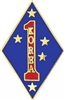 VIEW 1st Marine Division Korea Lapel Pin