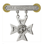 VIEW USMC Rifle Sharpshooter Qualification Badge