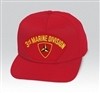 VIEW 3rd Marine Division Red Ball Cap