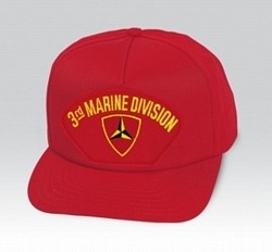 VIEW 3rd Marine Division Red Ball Cap