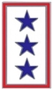 VIEW Three Blue Star Service Banner Lapel Pin