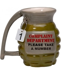 Ceramic Complaint Department Grenade Coffee Mug (12 Ounces)