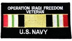 â–ªï¸Operation Iraqi Freedom Veteran US Navy Patch (3")