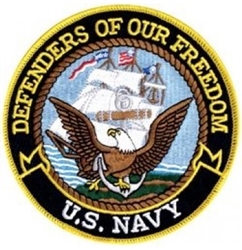 VIEW Defenders Of Our Freedom US Navy Back Patch