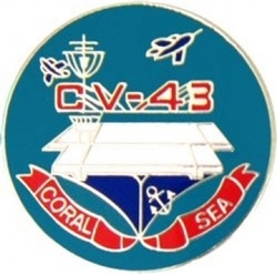 VIEW USS Coral Sea Lapel Pin