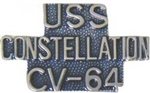 VIEW USS CONSTELLATION Lapel Pin