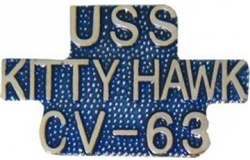 VIEW USS Kitty Hawk Lapel Pin