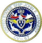 VIEW USS Kennedy CV-67 Lapel Pin