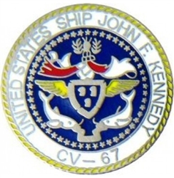 VIEW USS Kennedy CV-67 Lapel Pin