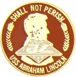 VIEW USS Abe Lincoln Lapel Pin