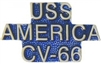 VIEW USS AMERICA Lapel Pin