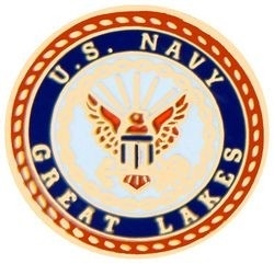 VIEW US Navy Great Lakes Lapel Pin