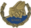 VIEW Seabees Wreath Cutout Pin