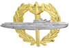 VIEW Submarine Badge Wreath Lapel Pin