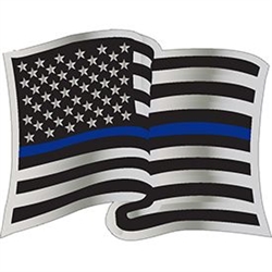 VIEW Police Blue Line Lapel Pin