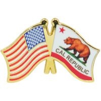 VIEW Florida/American Flag Lapel Pin