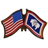 VIEW Florida/American Flag Lapel Pin