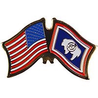 VIEW Florida/American Flag Lapel Pin