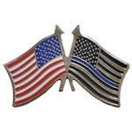 VIEW USAF/US Flags Lapel Pin