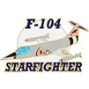 VIEW F-104 Starfighter  Lapel Pin