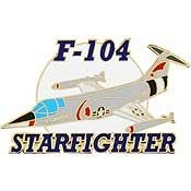 VIEW F-104 Starfighter  Lapel Pin