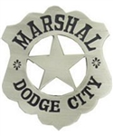 VIEW Marshal Dodge City Replica Badge