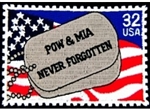 VIEW POW-MIA US Postage Stamp Patch