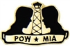 VIEW POW-MIA With Guard Tower Lapel Pin