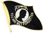 VIEW POW-MIA Flag Lapel Pin