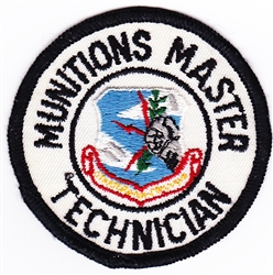 VIEW SAC Munitions Master Technician Patch