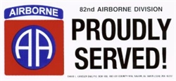 VIEW 82nd AB Div Bumper Decal