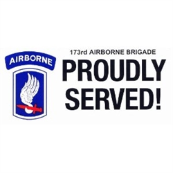 VIEW 173rd AB Bde Bumper Sticker