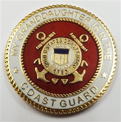 VIEW Coast Guard Granddaughter Lapel Pin