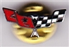 VIEW Corvette Racing Flags Lapel Pin