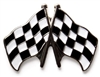 VIEW Racing Checkered Flag Lapel Pin